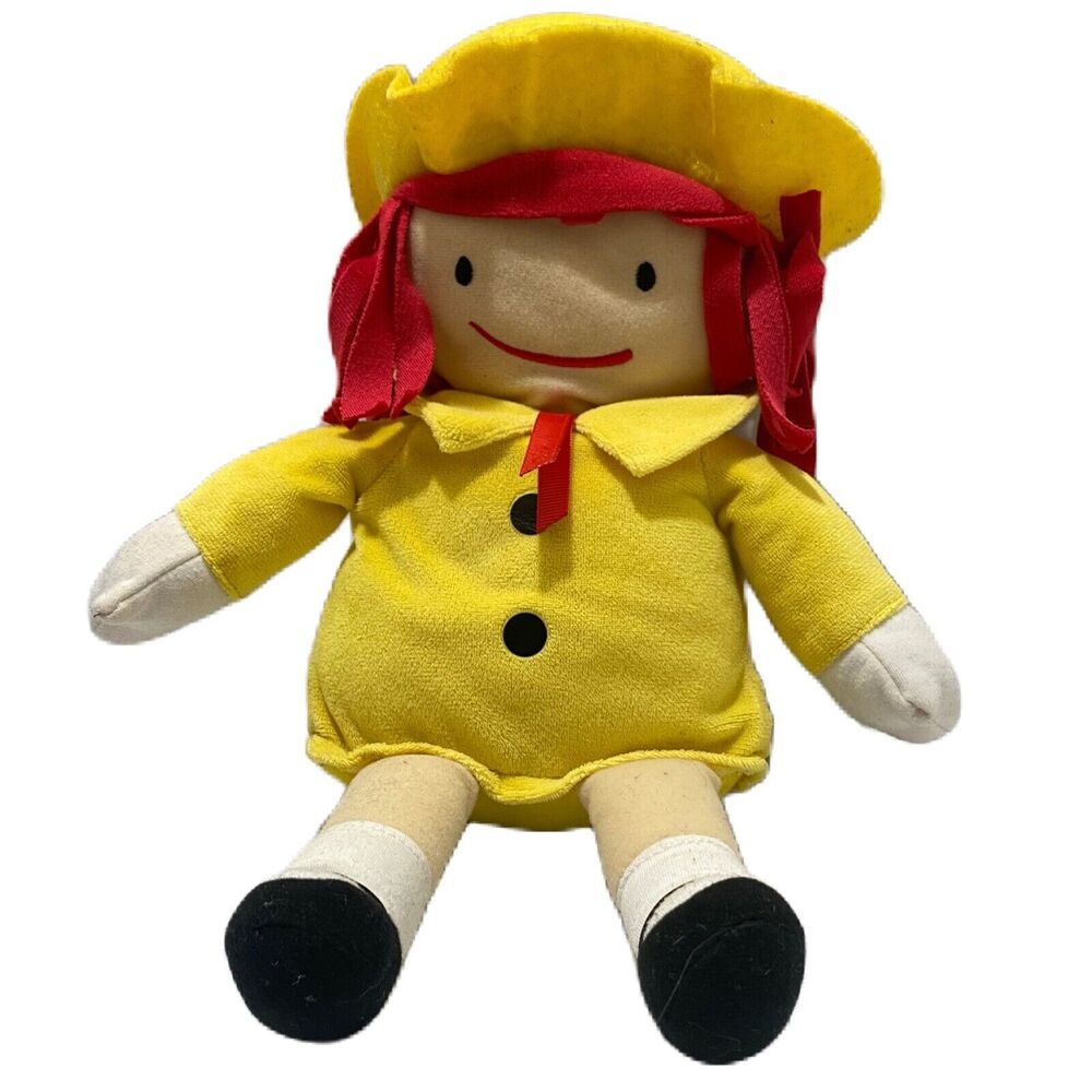 Madeline Plush Doll Yellow Hat and dress 2021 By Ludwig LLC 13 Inch X 9 Inch